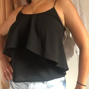 Black tank top